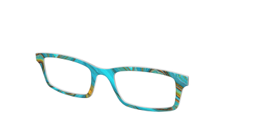 The Turquoise Geode - Angle Top Thumbnail - Pair Eyewear
