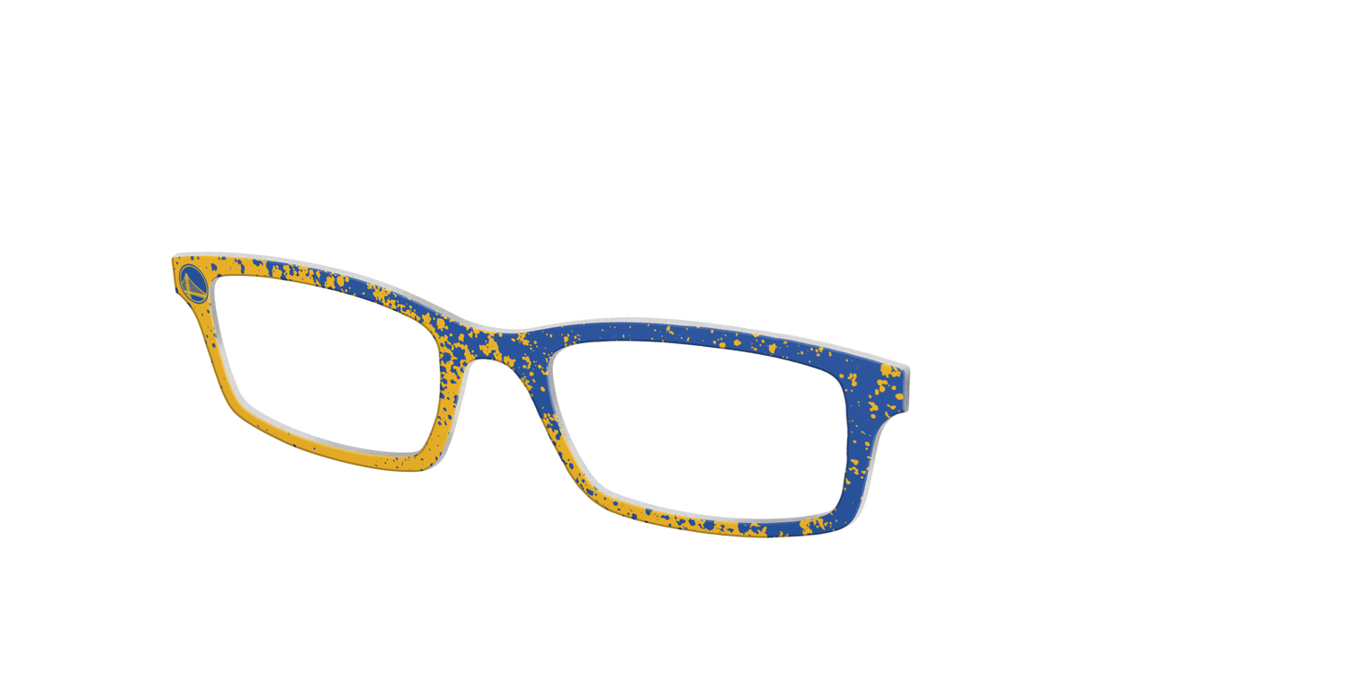 Warriors Splatter - Angle Top Image - Pair Eyewear