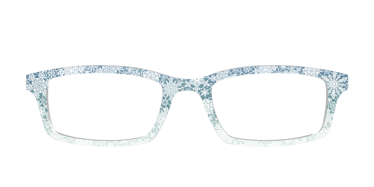 The White Lace Snowflake Crystal - Front Top Image - Pair Eyewear