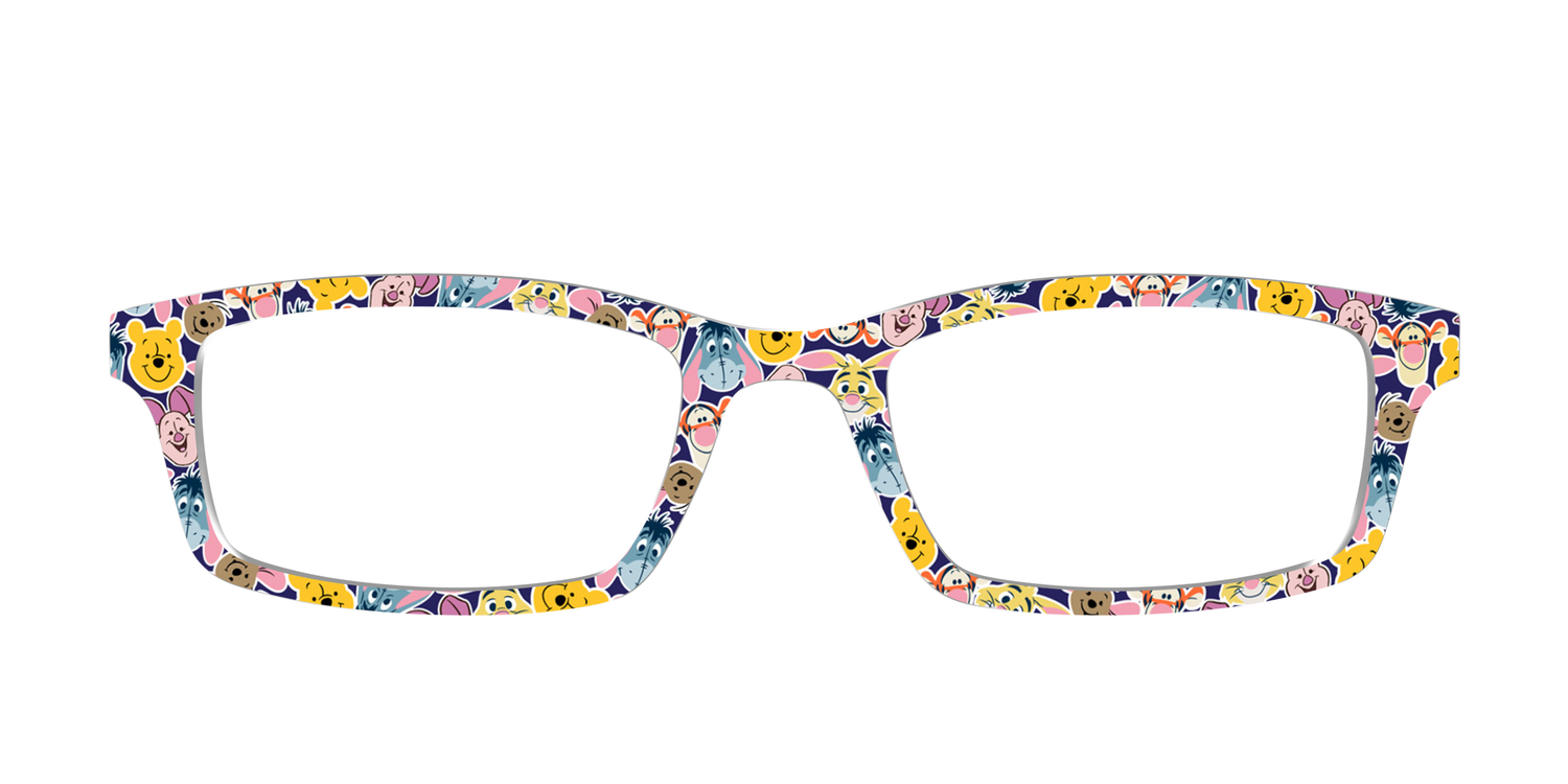Winnie the Pooh & Friends Stickers - Front Top Image - Pair Eyewear