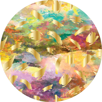The Sandalwood Tortoise with Gold Foil