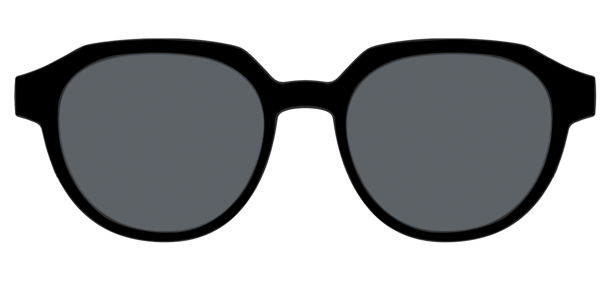 The Non-Polarized Black Sun Top - Front Top Image - Pair Eyewear