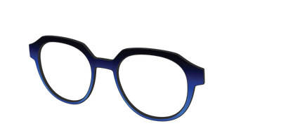 The Black to Blueberry Gradient - Angle Top Thumbnail - Pair Eyewear