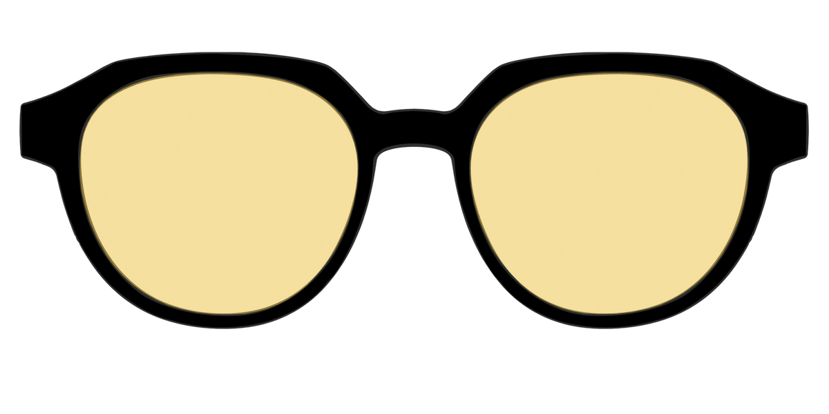 The Black with Driving Lens - Front Top Image - Pair Eyewear