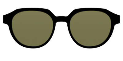 The Black with Green Racquet Sport lens - Front Top Thumbnail - Pair Eyewear