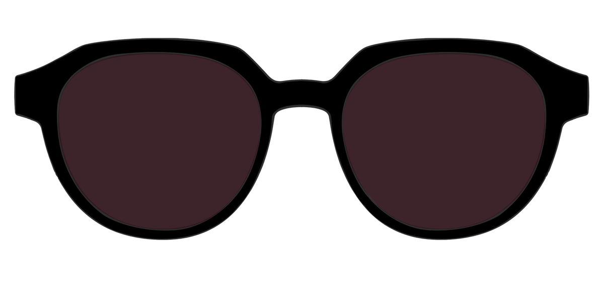 The Black with Water lens - Front Top Image - Pair Eyewear