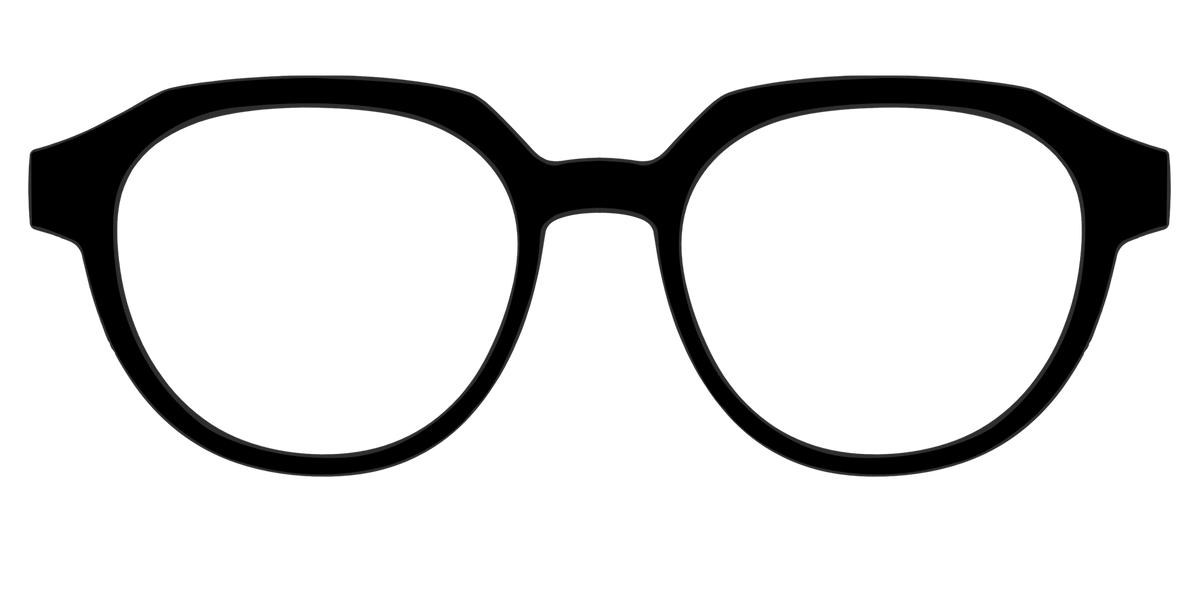 The Black - Front Top Image - Pair Eyewear