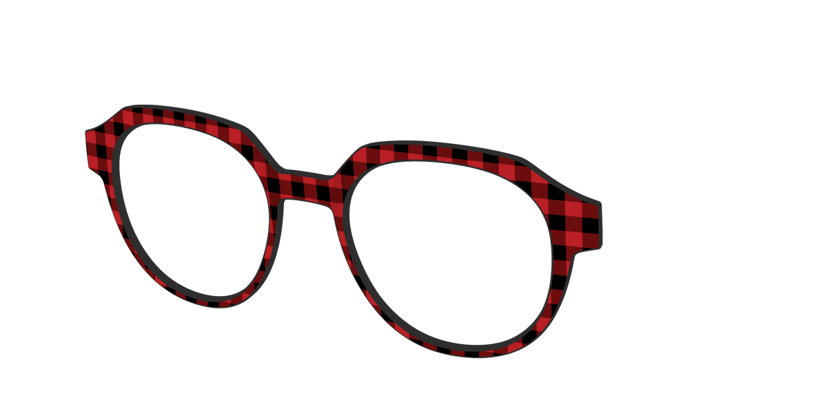 The Buffalo Plaid - Angle Top Image - Pair Eyewear