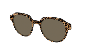 The Polarized Cheetah Spots Sun Top - Angle Top Thumbnail - Pair Eyewear
