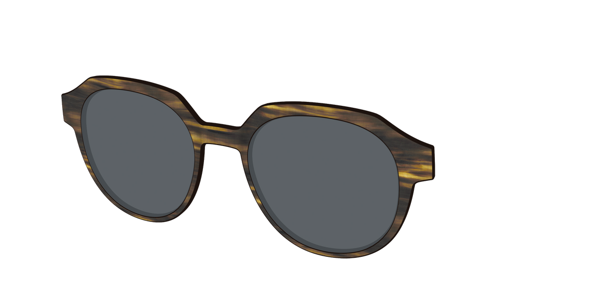 The Polarized Horn Sun Top - Angle Top Image - Pair Eyewear