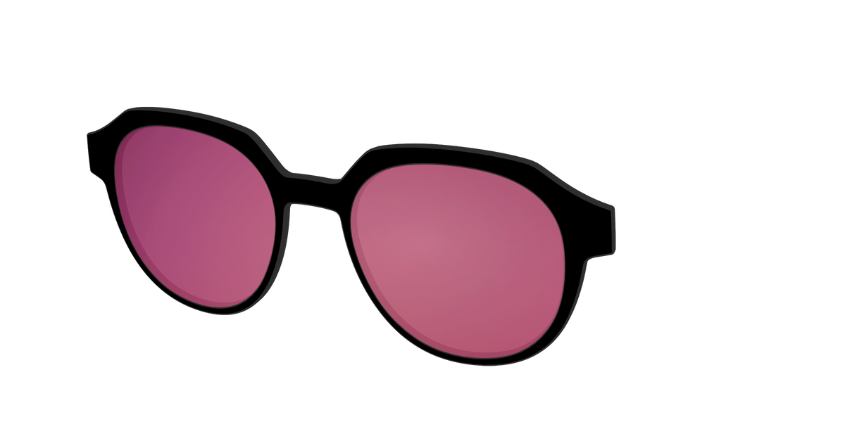 The Polarized Pink Reflective Sun Top - Angle Top Image - Pair Eyewear