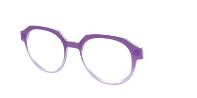 The Plum to Lilac Gradient Crystal - Angle Top Thumbnail - Pair Eyewear