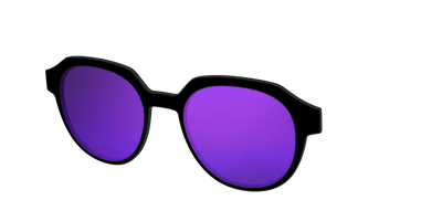 The Polarized Purple Reflective Sun Top - Angle Top Thumbnail - Pair Eyewear
