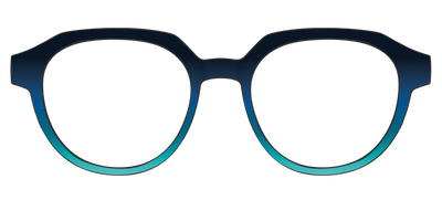 The Royal Blue to Seafoam Gradient - Front Top Thumbnail - Pair Eyewear