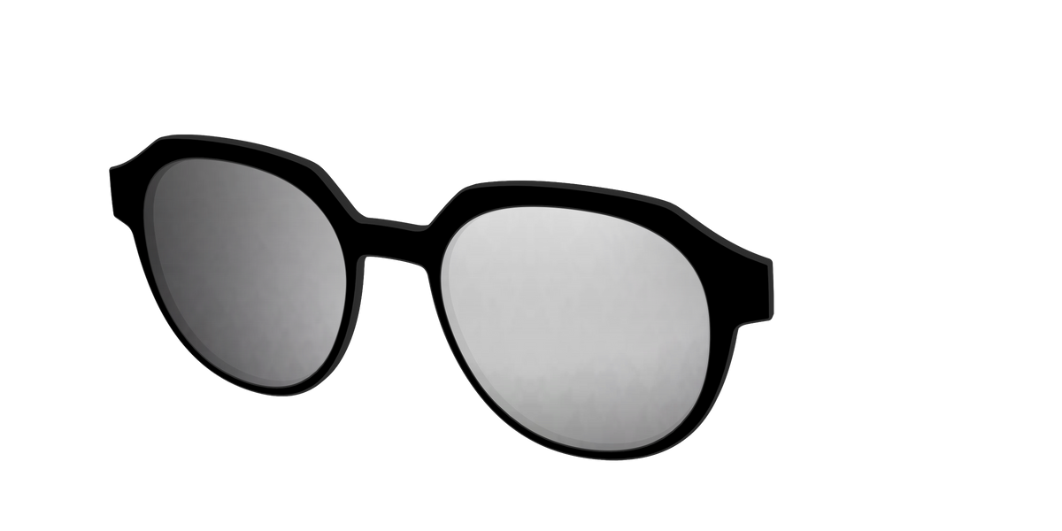 The Polarized Silver Reflective Sun Top - Angle Top Image - Pair Eyewear