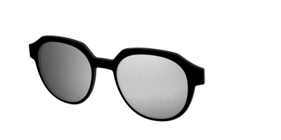 The Polarized Silver Reflective Sun Top - Angle Top Thumbnail - Pair Eyewear