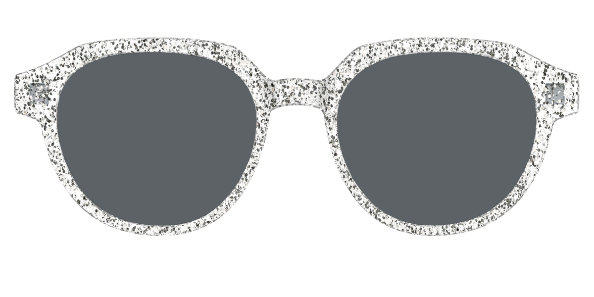 The Polarized Silver Sparkle Sun Top - Front Top Image - Pair Eyewear