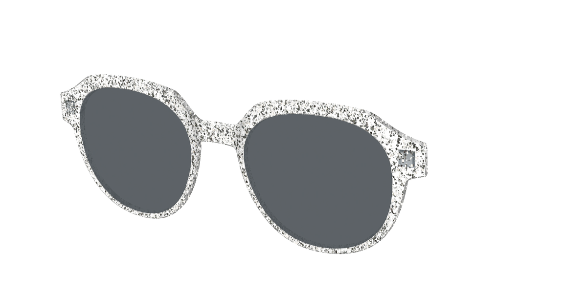 The Polarized Silver Sparkle Sun Top - Angle Top Image - Pair Eyewear