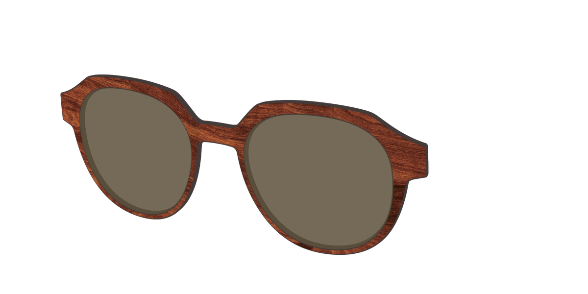 The Polarized Woodgrain Sun Top - Angle Top Image - Pair Eyewear