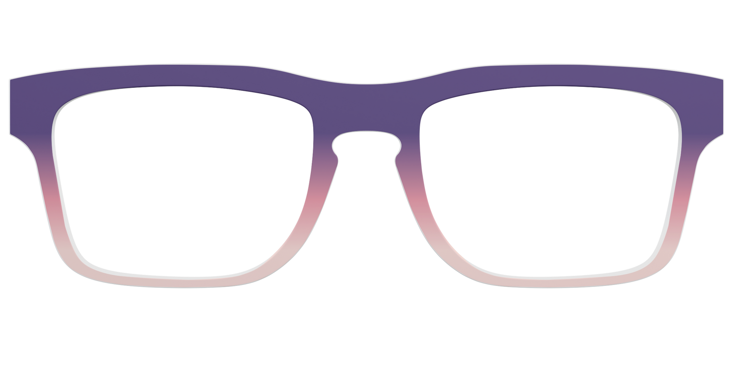 The Acai to Blush Gradient - Front Top Image - Pair Eyewear