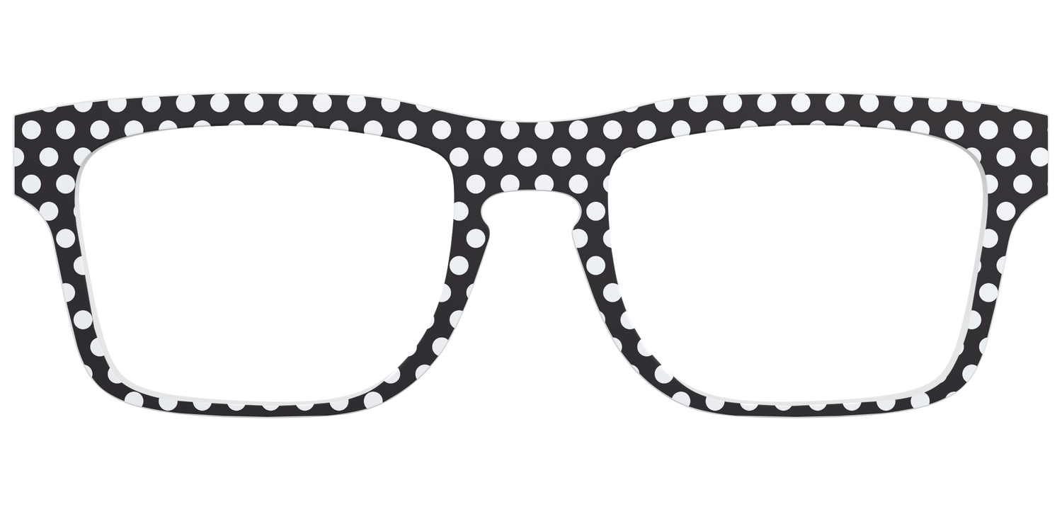 The Black Polka Dots - Front Top Image - Pair Eyewear