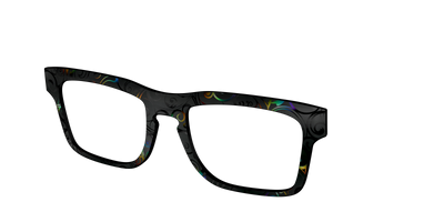 The Black Holographic Scrolls - Angle Top Thumbnail - Pair Eyewear