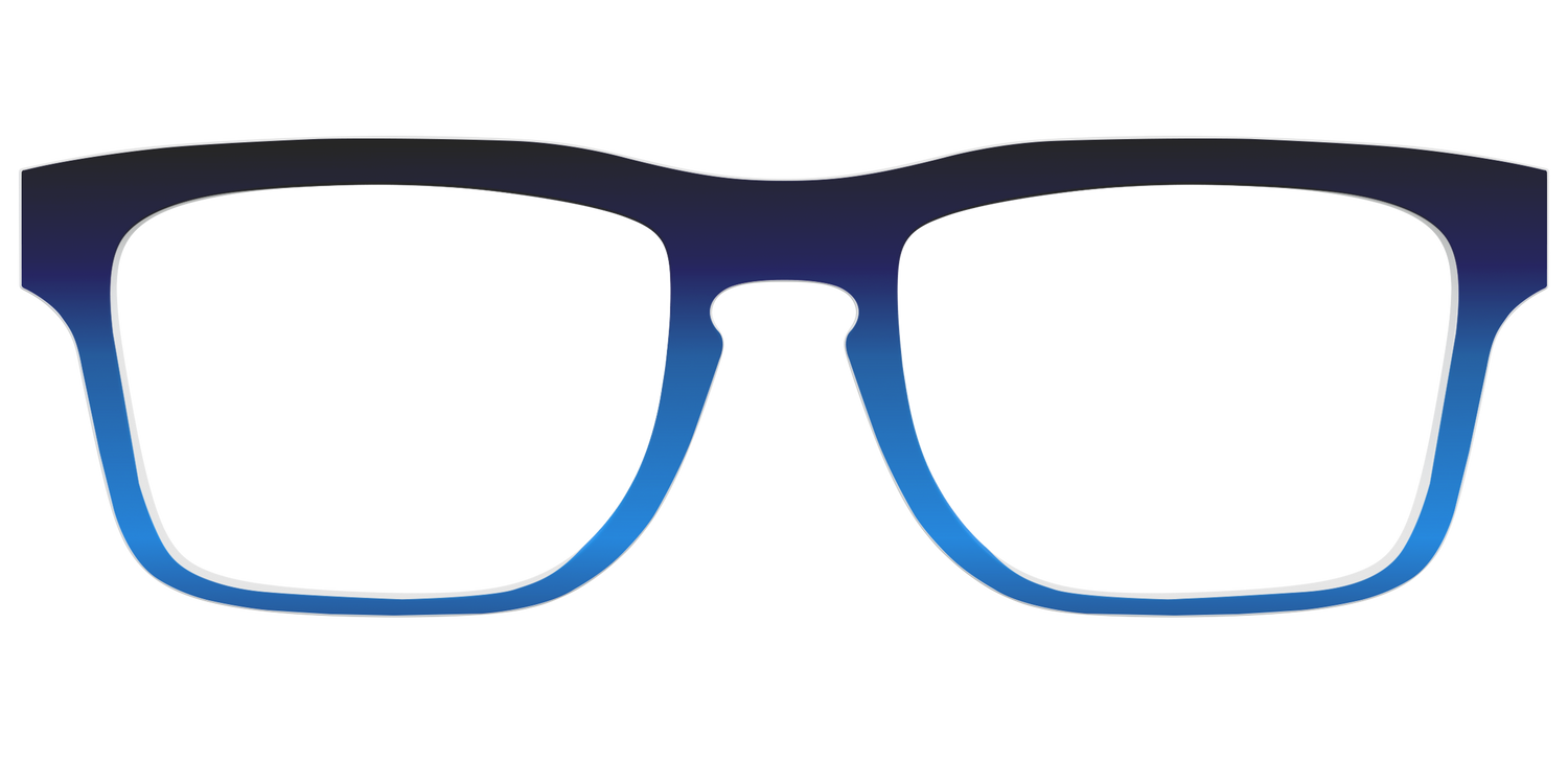 The Black to Blueberry Gradient - Front Top Image - Pair Eyewear