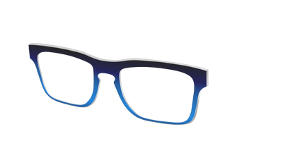 The Black to Blueberry Gradient - Angle Top Thumbnail - Pair Eyewear