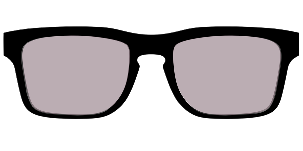 The Black with Gray Gaming lens - Front Top Image - Pair Eyewear