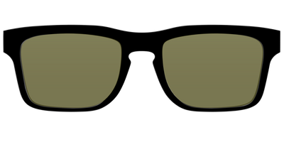 The Black with Green Racquet Sport lens - Front Top Thumbnail - Pair Eyewear