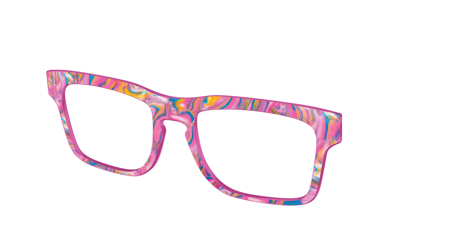 The Bubble Gum Pearl Marble - Angle Top Image - Pair Eyewear
