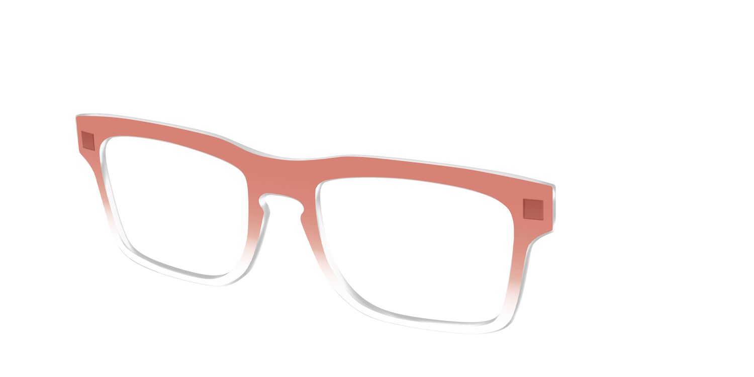 The Burnt Orange Gradient Crystal - Angle Top Image - Pair Eyewear