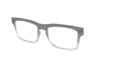 The Charcoal to Light Gray Gradient Crystal - Angle Top Thumbnail - Pair Eyewear