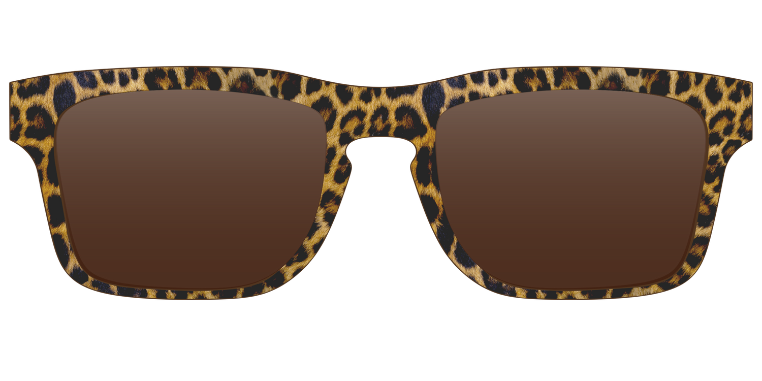 The Polarized Cheetah Spots Sun Top - Front Top Image - Pair Eyewear