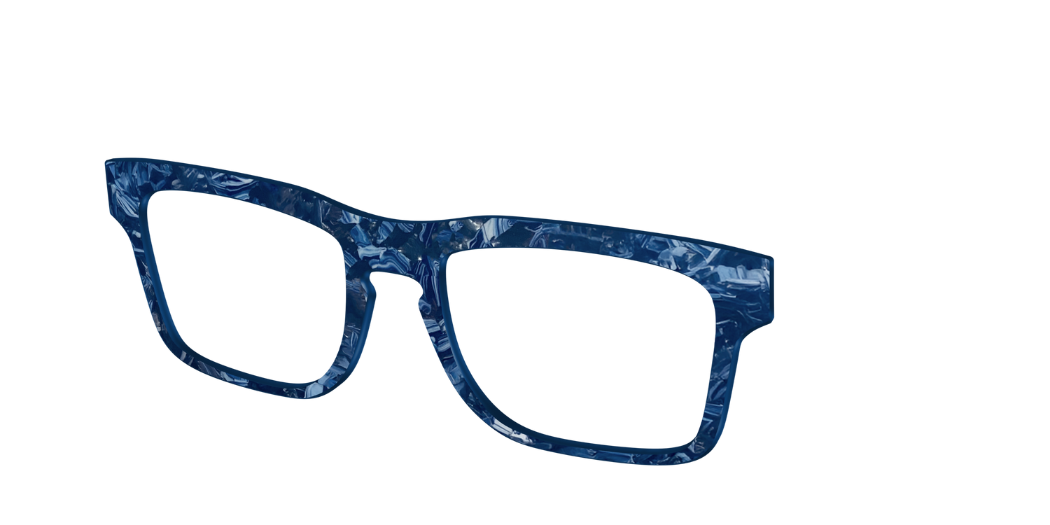 The Deep Slate Pearl Marble - Angle Top Image - Pair Eyewear