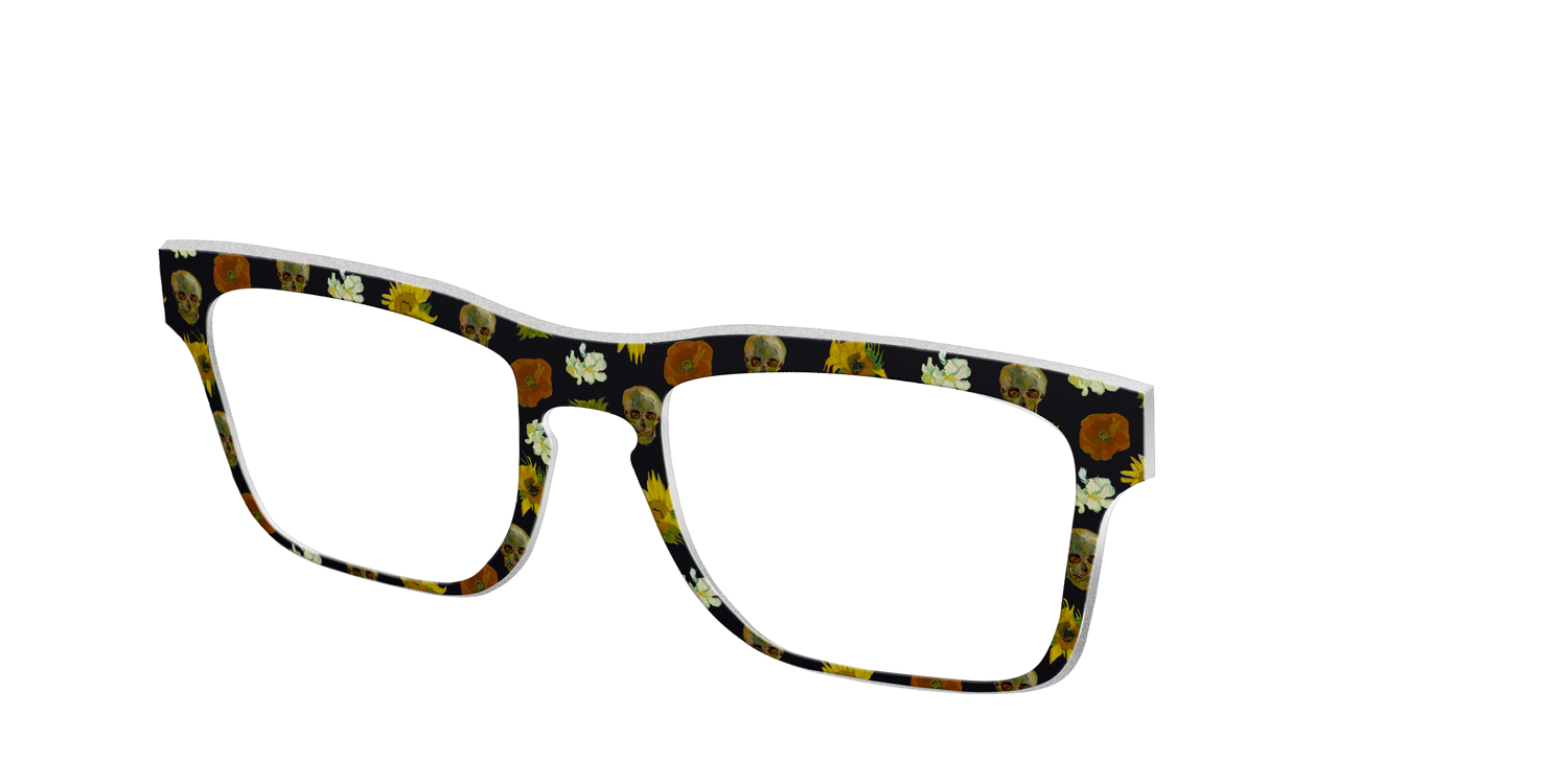 The Floral Skulls - Angle Top Image - Pair Eyewear