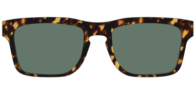The Non-Polarized Green Tortoise Sun Top - Front Top Thumbnail - Pair Eyewear