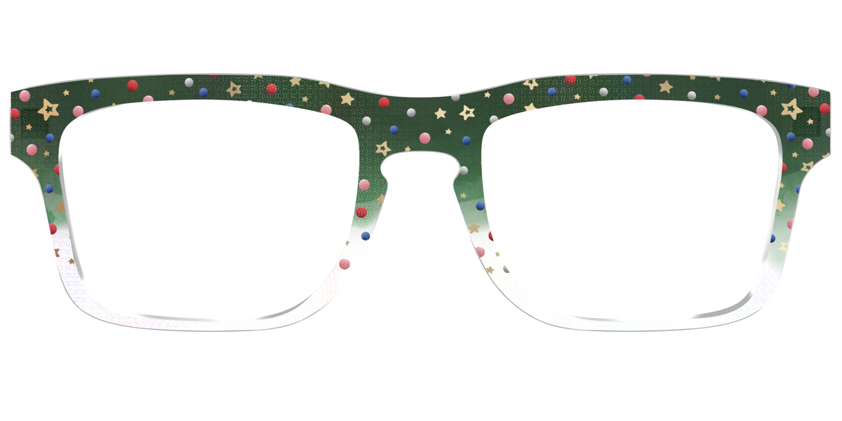 The Holiday Bauble with Foil Crystal - Front Top Image - Pair Eyewear