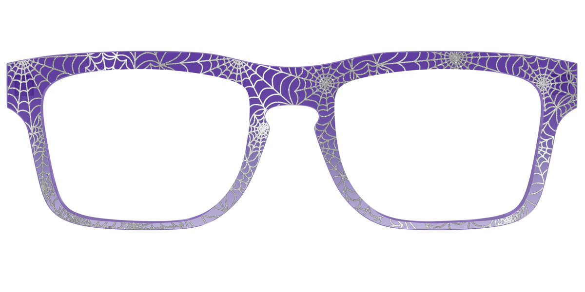 The Holographic Purple Webbed Crystal - Front Top Image - Pair Eyewear