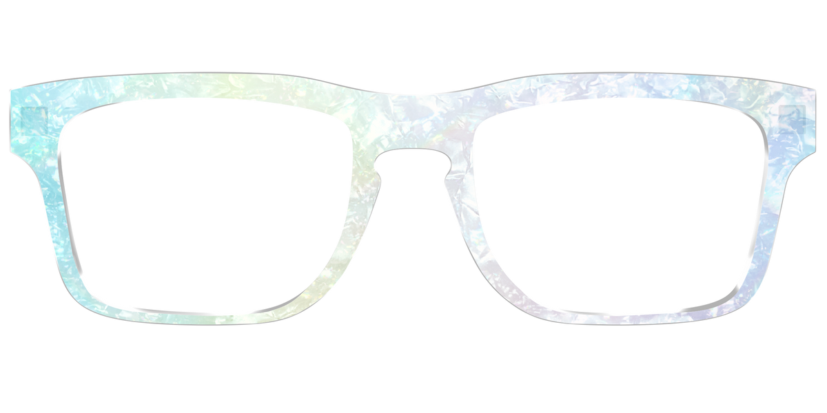 The Iridescent Pearl Marble Crystal - Front Top Image - Pair Eyewear