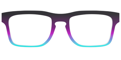 The Licorice to Seafoam Gradient - Front Top Thumbnail - Pair Eyewear