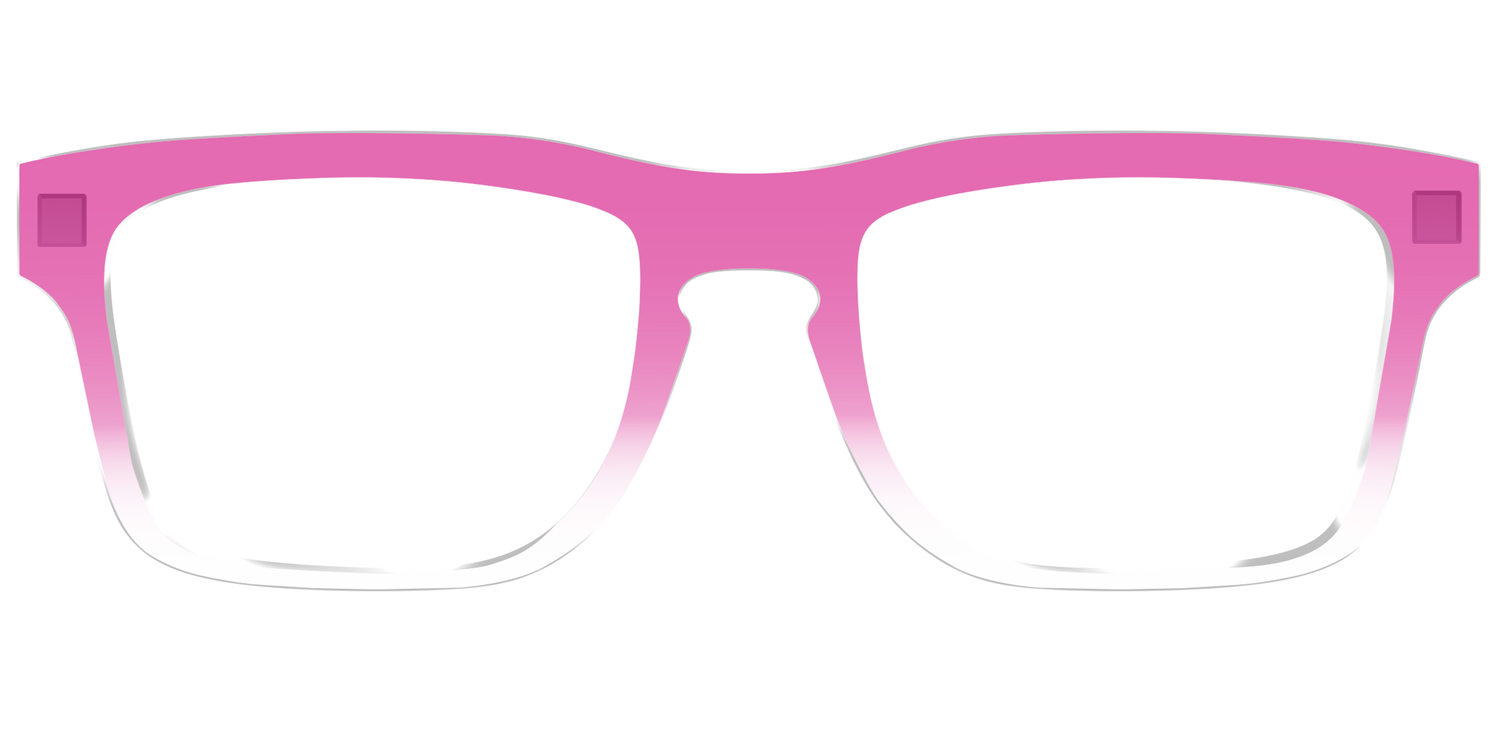The Magenta Gradient Crystal - Front Top Image - Pair Eyewear