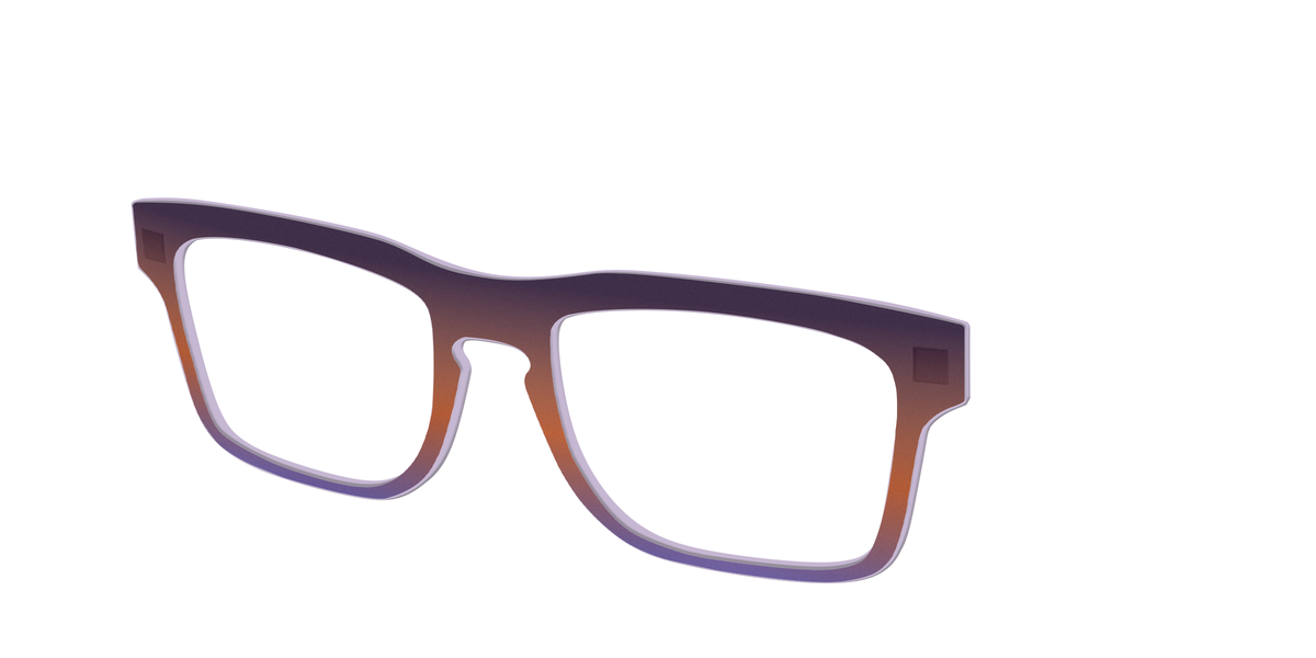 The Matte Midnight to Violet Gradient - Angle Top Image - Pair Eyewear