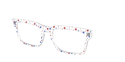 The Multi Stars Crystal with Silver Foil - Angle Top Thumbnail - Pair Eyewear