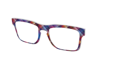 The Ombre Plaid - Angle Top Thumbnail - Pair Eyewear