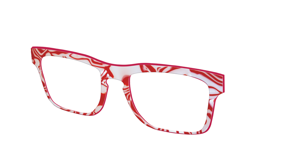 The Peppermint Swirl - Angle Top Image - Pair Eyewear