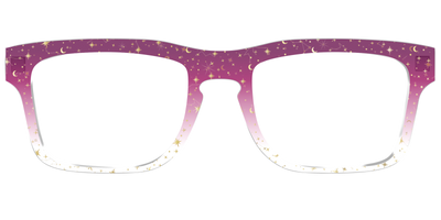 The Pink Ombre Gold Foil Crystal - Front Top Thumbnail - Pair Eyewear