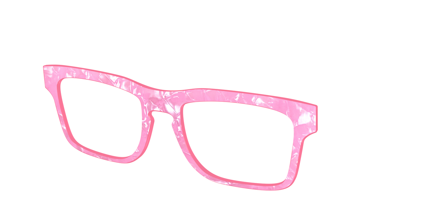 The Pink Tourmaline Pearl Marble - Angle Top Image - Pair Eyewear