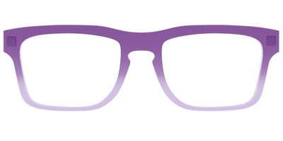The Plum to Lilac Gradient Crystal - Front Top Thumbnail - Pair Eyewear