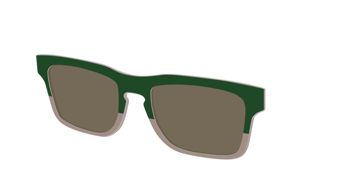 The Polarized Cedar & Sap Crystal Split Sun Top - Angle Top Image - Pair Eyewear